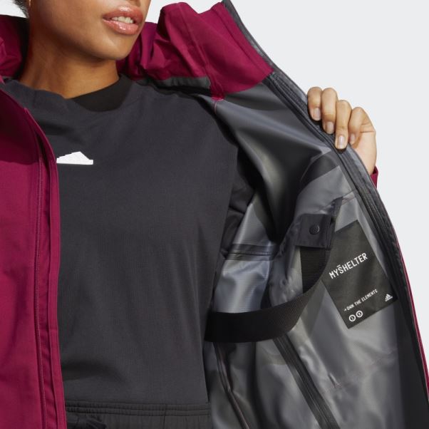 Veste Myshelter Rain.rdy Adidas Berry
