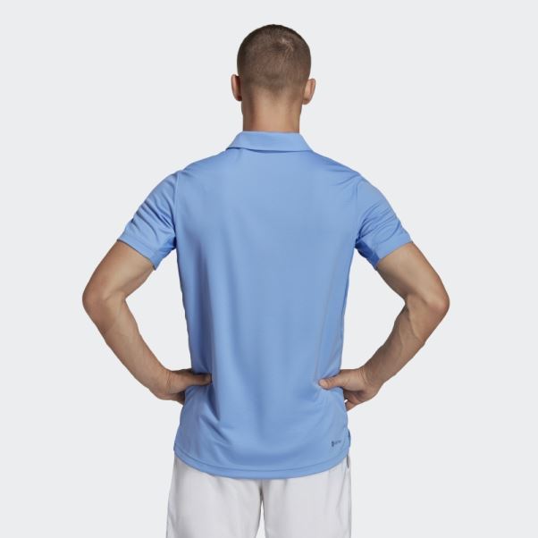 Polo De Tennis Adidas Heat.rdy Bleu