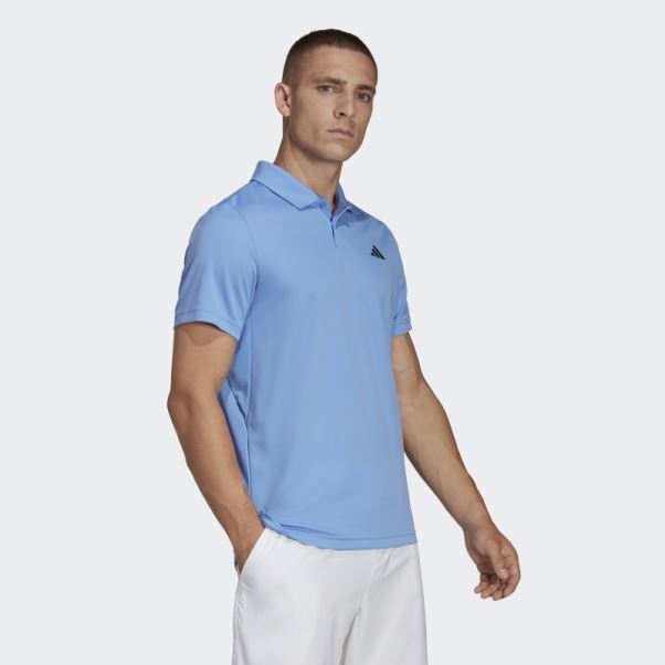 Polo De Tennis Adidas Heat.rdy Bleu
