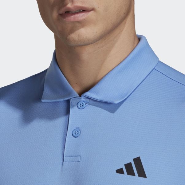 Polo De Tennis Adidas Heat.rdy Bleu