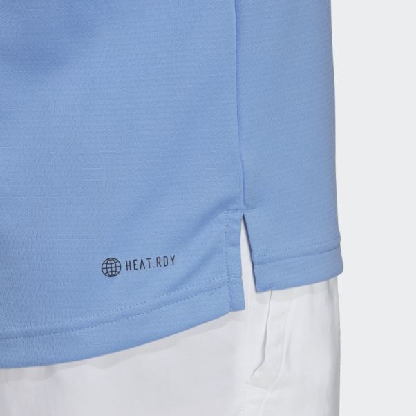 Polo De Tennis Adidas Heat.rdy Bleu