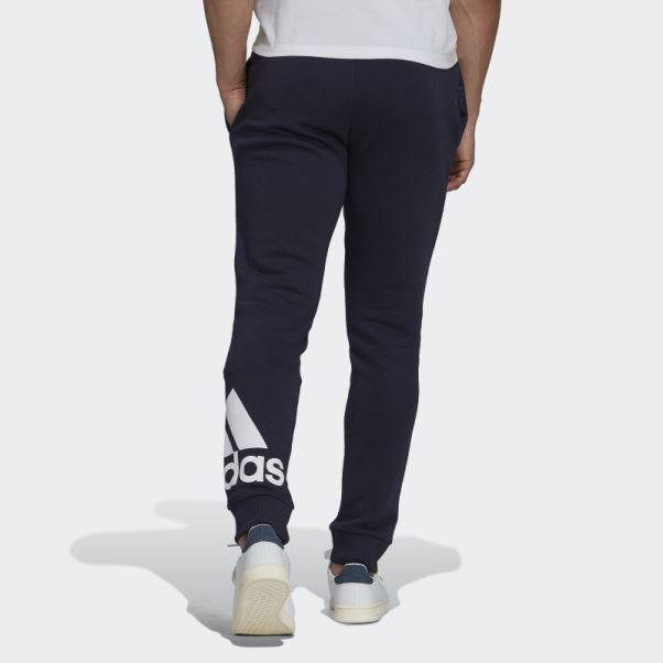 Pantalon Fuselé Logo Essentials En Polaire Encre Adidas
