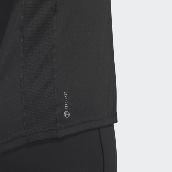 Posséder Le T-shirt De Course (taille Plus) Adidas Noir