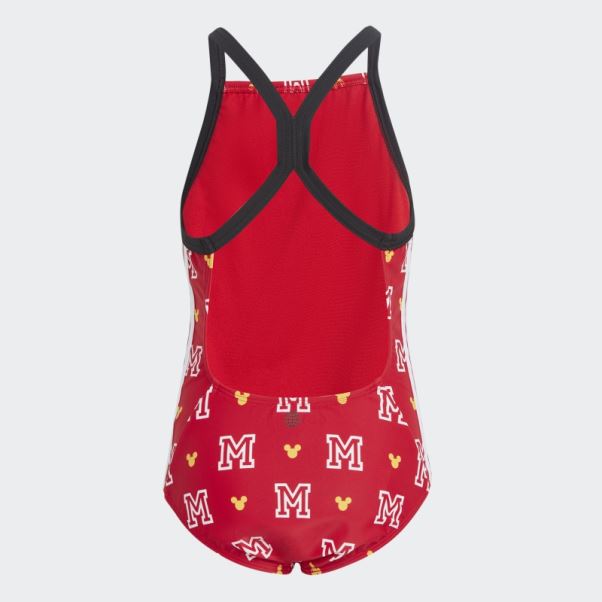 Adidas X Disney Mickey Mouse Monogram Maillot De Bain écarlate