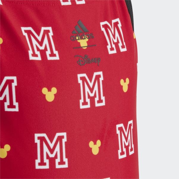 Adidas X Disney Mickey Mouse Monogram Maillot De Bain écarlate