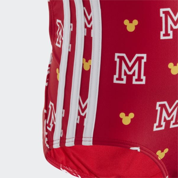 Adidas X Disney Mickey Mouse Monogram Maillot De Bain écarlate
