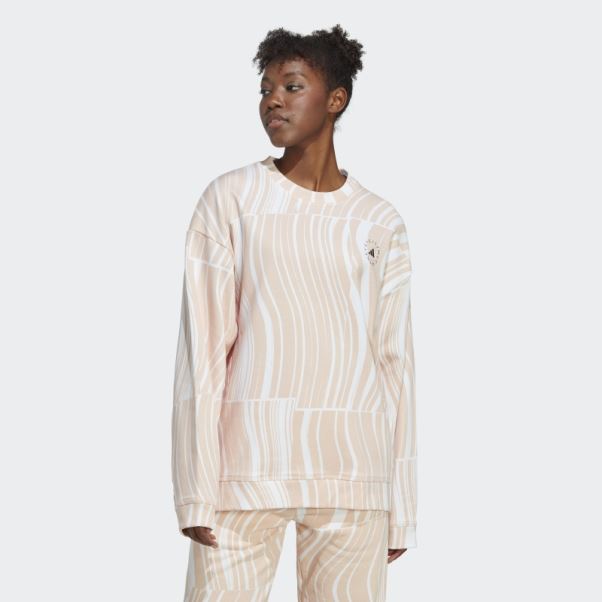 Sweat Graphique Adidas By Stella Mccartney Truecasuals Rose Poudré