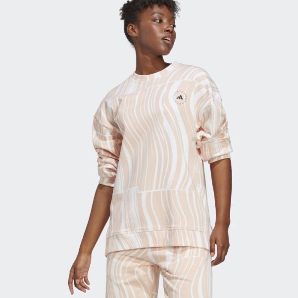 Sweat Graphique Adidas By Stella Mccartney Truecasuals Rose Poudré