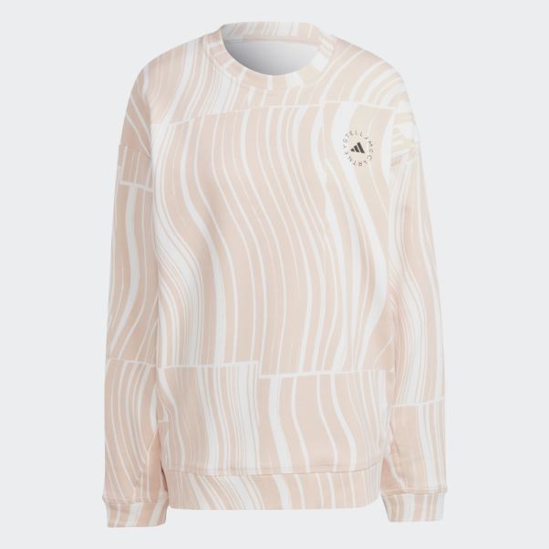 Sweat Graphique Adidas By Stella Mccartney Truecasuals Rose Poudré