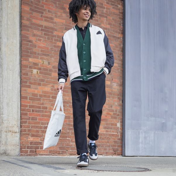 Blouson Aviateur Imprimé Blanc Adidas (non Genré)