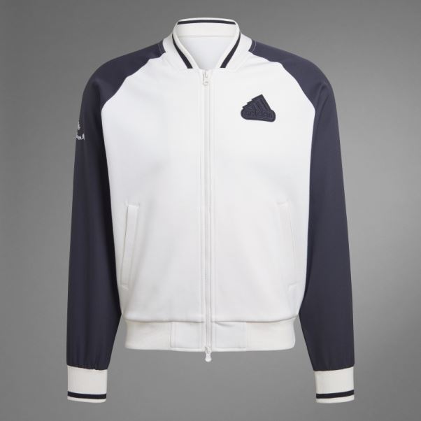 Blouson Aviateur Imprimé Blanc Adidas (non Genré)