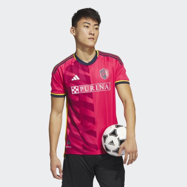 St. Maillot Louis City Sc 23/24 Home Authentique Rose Adidas