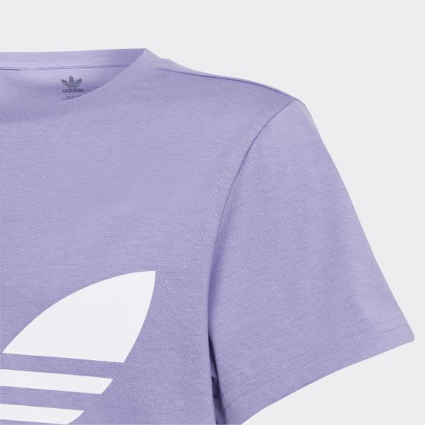 T-shirt Trèfle Lilas Adidas