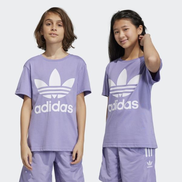 Adidas Tee Shirt Trèfle Lilas