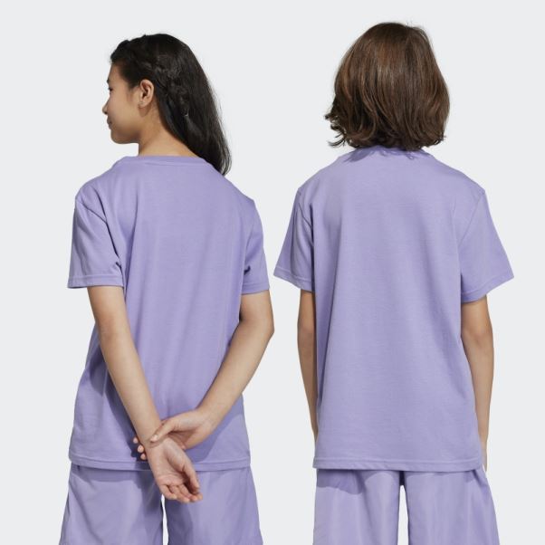 Adidas Tee Shirt Trèfle Lilas