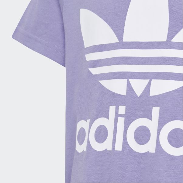 Adidas Tee Shirt Trèfle Lilas