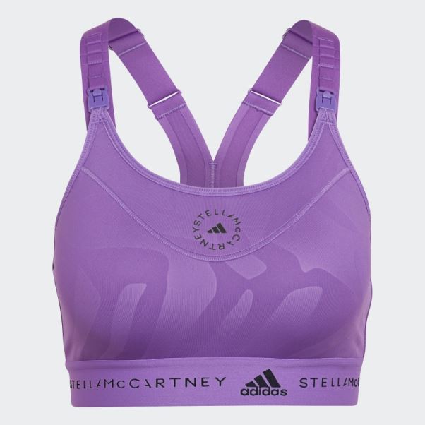 Adidas By Stella Mccartney Soutien-gorge D'allaitement à Maintien élevé Violet