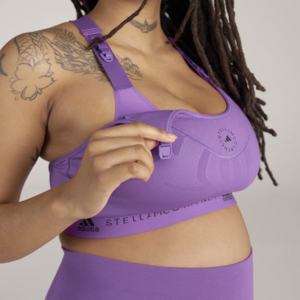 Adidas By Stella Mccartney Soutien-gorge D'allaitement à Maintien élevé Violet