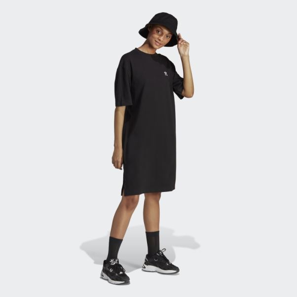 Robe T-shirt Adidas Adicolor Classics Big Trefoil Noir