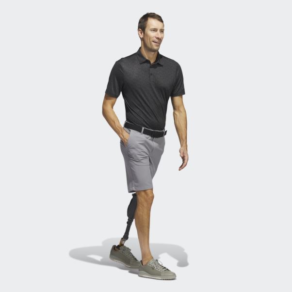 Polo De Golf Imprimé Adidas Ultimate365 Noir