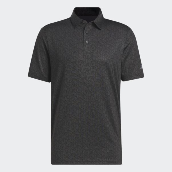 Polo De Golf Imprimé Adidas Ultimate365 Noir