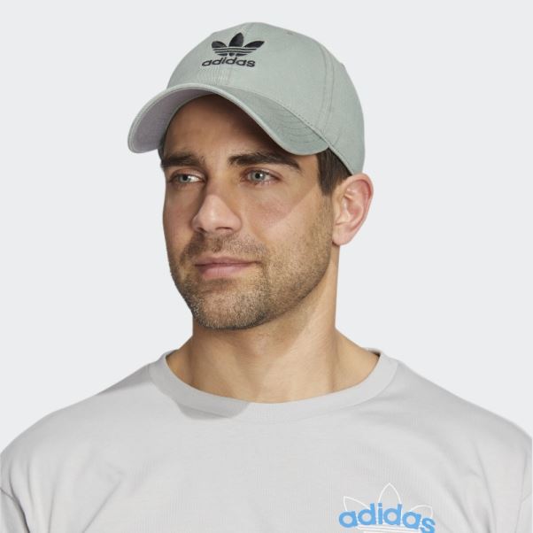 Bonnet Strap-back Décontracté Argent Adidas