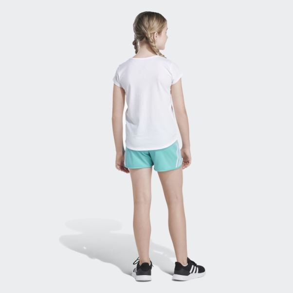Short En Mesh à Rayures Adidas Mint Rush