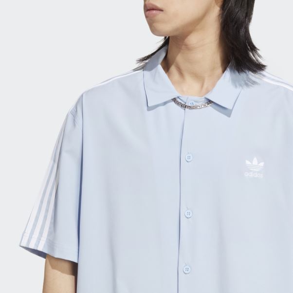 Tee Shirt Adicolor Classics Adidas Bleu Aube