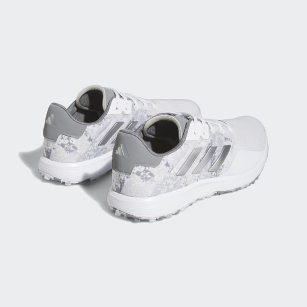 Chaussures De Golf Adidas S2g Sl Larges Blanches