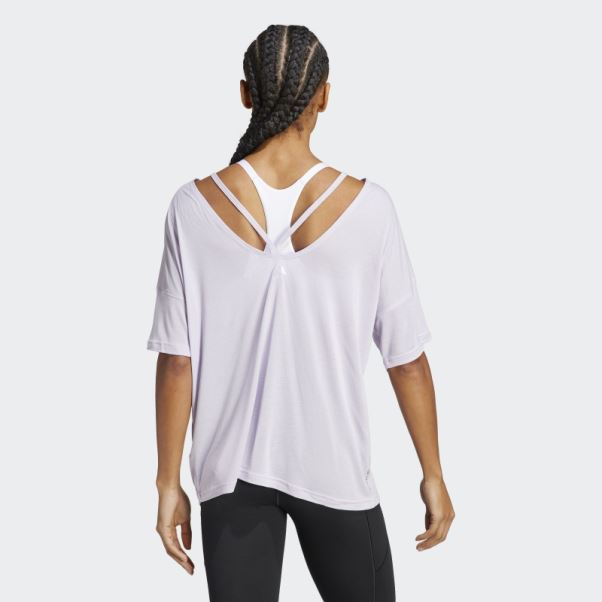 T-shirt Surdimensionné Silver Dawn Yoga Studio Adidas
