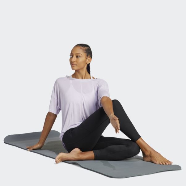 T-shirt Surdimensionné Silver Dawn Yoga Studio Adidas