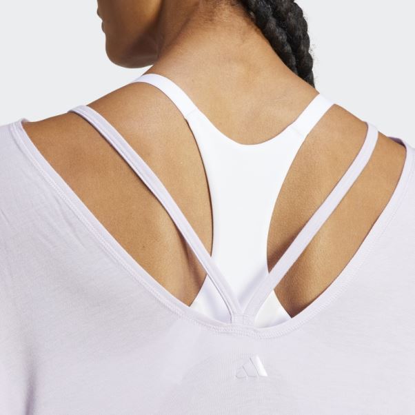 T-shirt Surdimensionné Silver Dawn Yoga Studio Adidas
