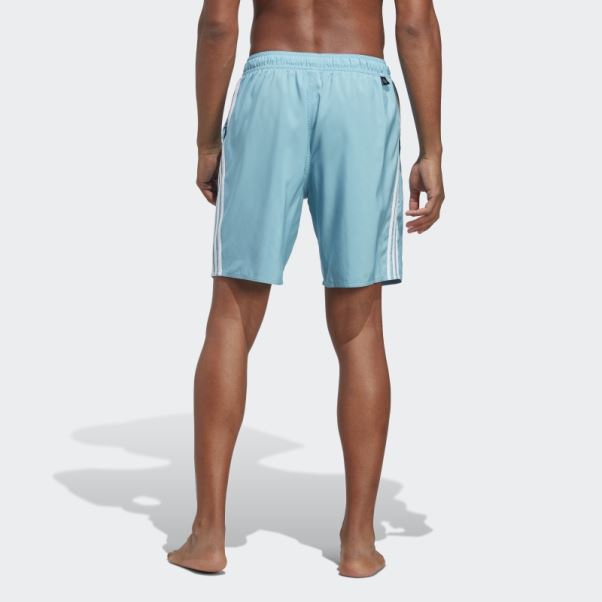 Adidas 3-stripes Clx Short De Bain Bleu