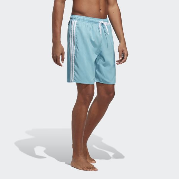 Adidas 3-stripes Clx Short De Bain Bleu