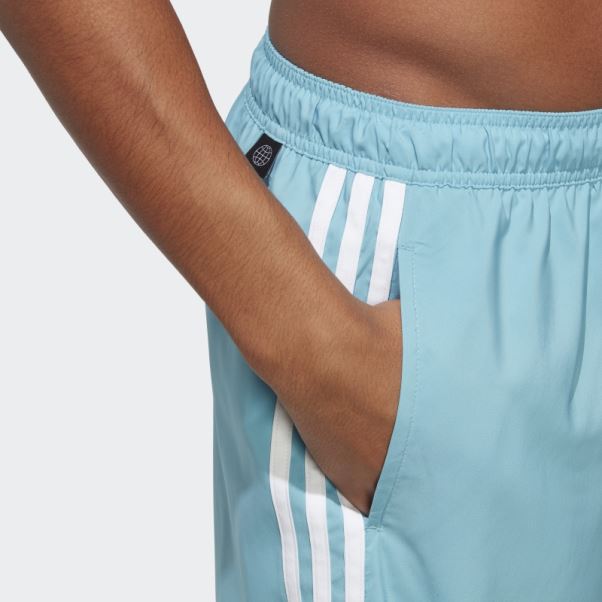 Adidas 3-stripes Clx Short De Bain Bleu
