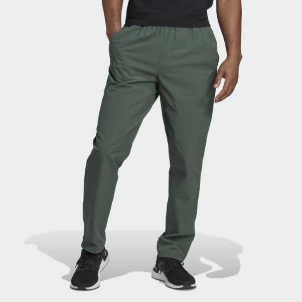Pantalon Tissé Essentials Hero To Halo Vert Oxyde Adidas