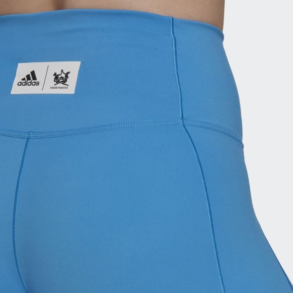 Adidas Thebe Magugu Studio 7/8 Legging Bleu