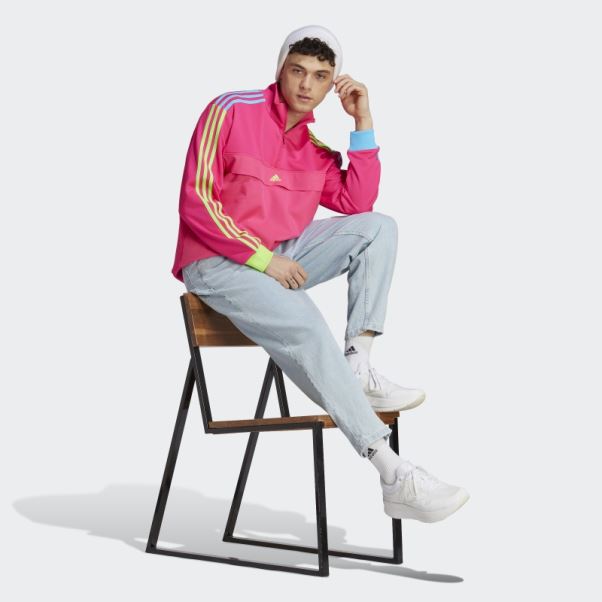 Adidas Kidcore Sweat Demi-zip Mode Choc Rose
