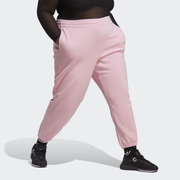 Pantalon De Jogging En Molleton Essentials (grande Taille) True Pink Adidas