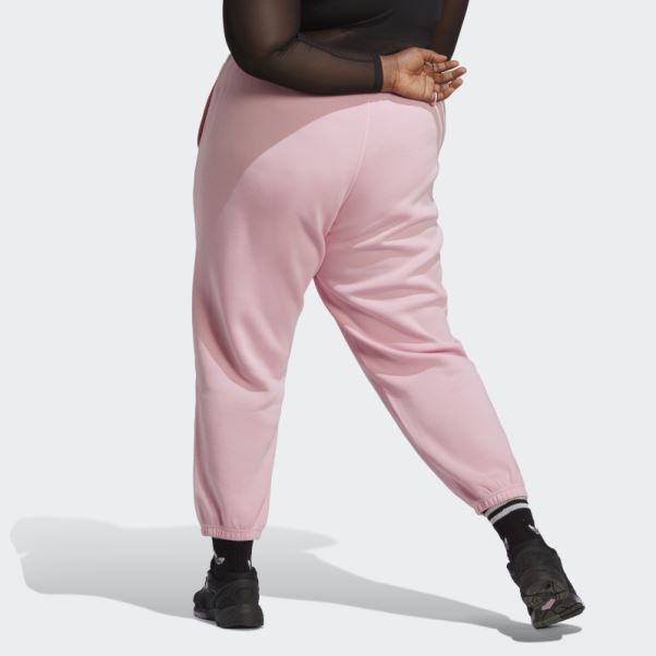 Pantalon De Jogging En Molleton Essentials (grande Taille) True Pink Adidas
