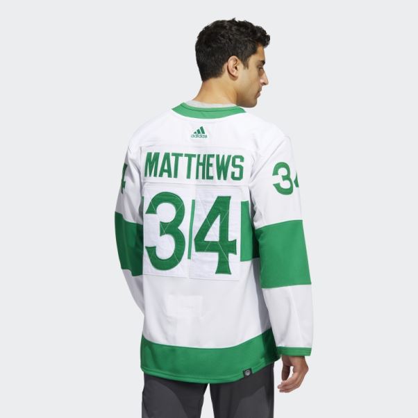 Maillot Auston Matthews Toronto St Pats Blanc Adidas