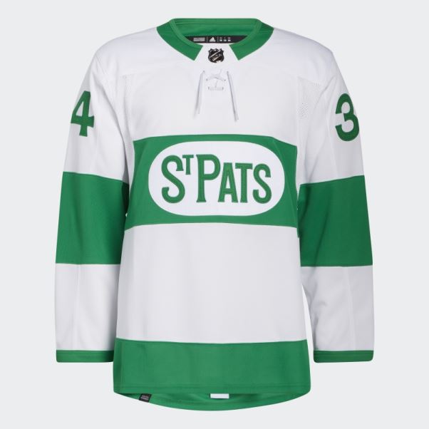 Maillot Auston Matthews Toronto St Pats Blanc Adidas