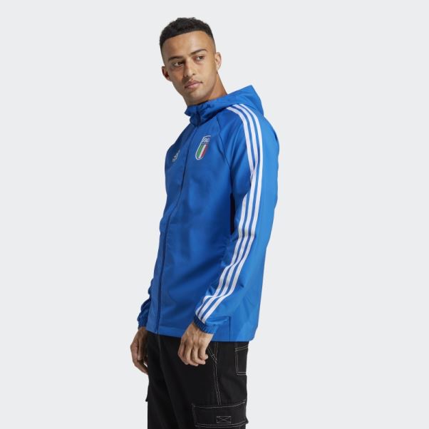 Coupe-vent Adidas Bleu Italie