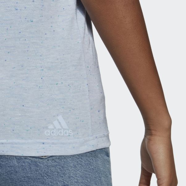 Bleu Aube Mel Adidas Future Icônes Gagnants 3.0 T-shirt Chaud