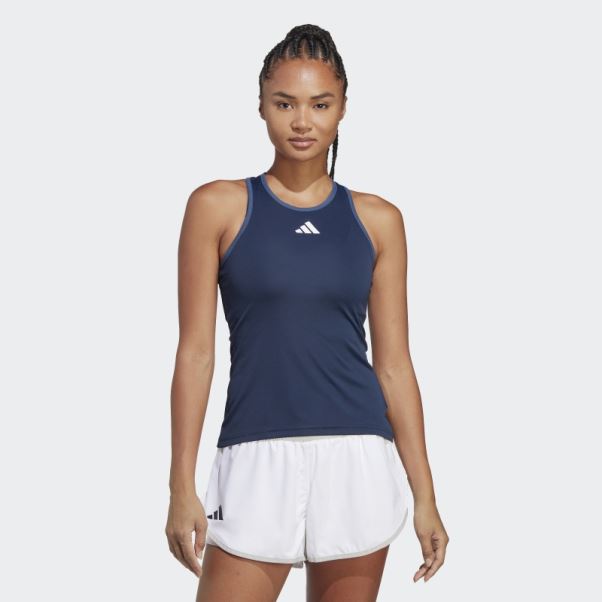 Débardeur Adidas Club Tennis Bleu Marine