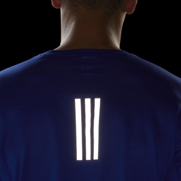 Posséder Le Haut à Manches Longues Run Adidas Bleu