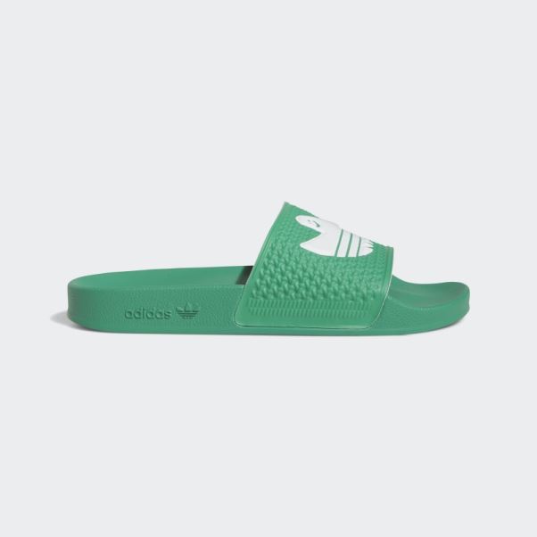 Claquettes Shmoofoil Adidas Vert Court