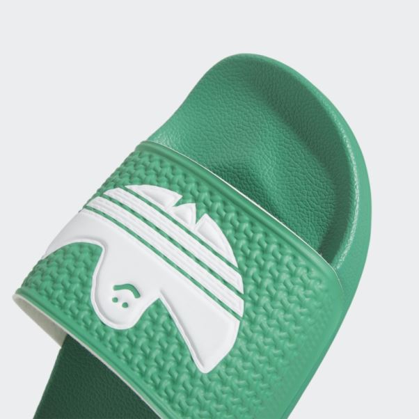 Claquettes Shmoofoil Adidas Vert Court