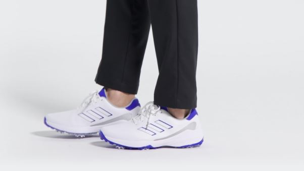 élégantes Chaussures De Golf Adidas Zg23 Argentées