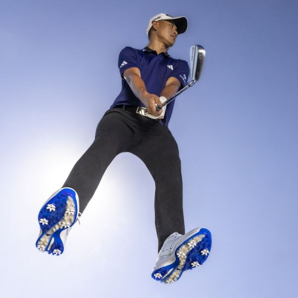 élégantes Chaussures De Golf Adidas Zg23 Argentées